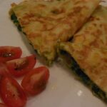 Maispannenkoekjes met spinazievulling