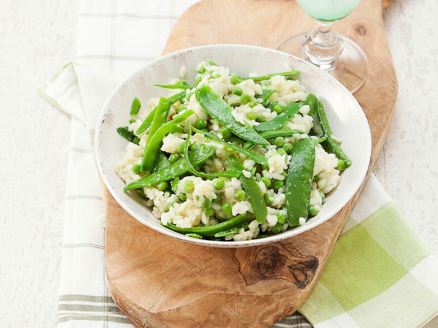 Risotto met groene groenten