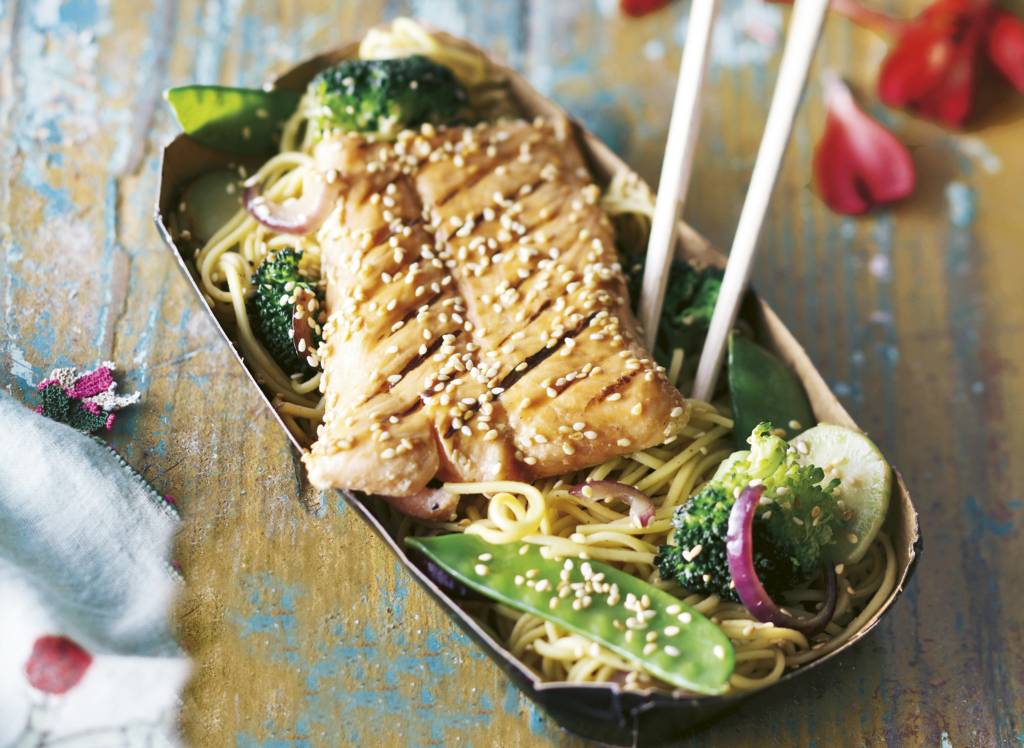 Zalm teriyaki
