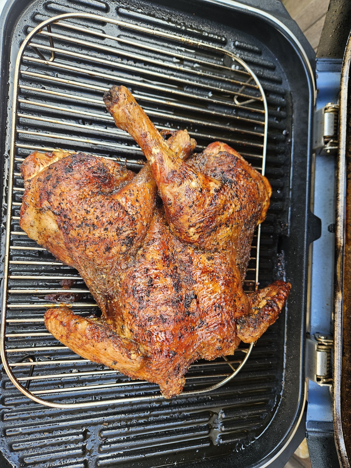 Gevlinderde hele kip van de Ninja BBQ